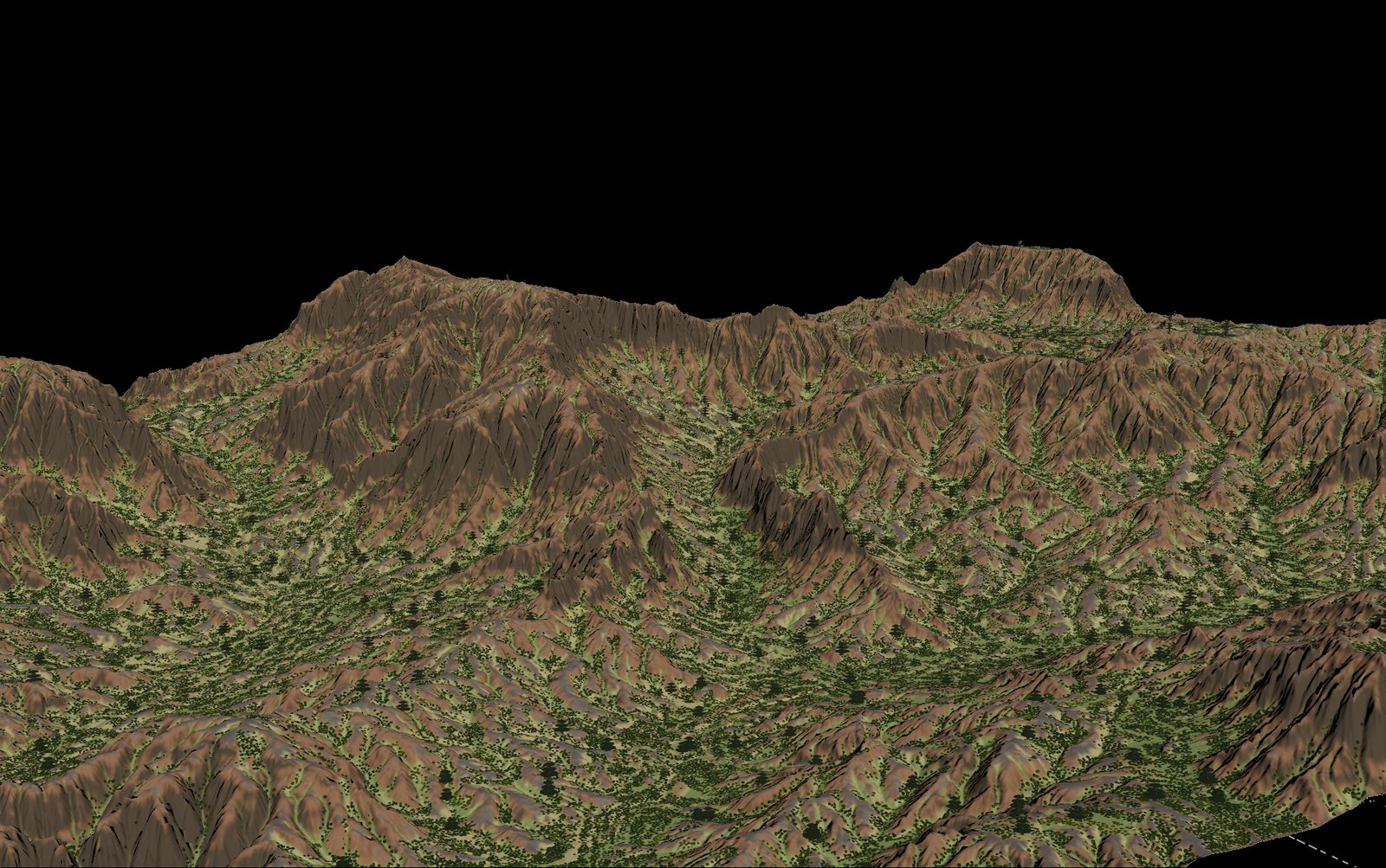 Geographic data — terrain with vegetation